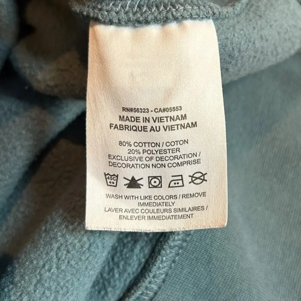 NIKE Swoosh Men's Blue Label Sweatshirt MEDIUM Y2K Vintage Crew Neck